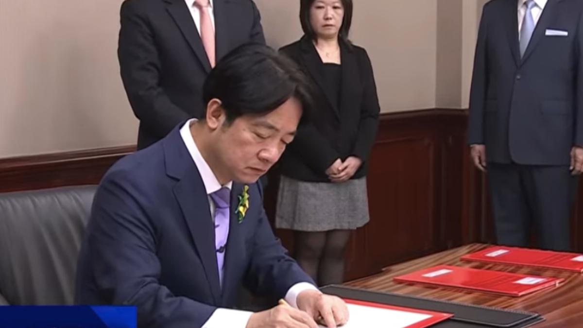 520就職/賴清德上任簽署首份公文 任命卓榮泰閣揆