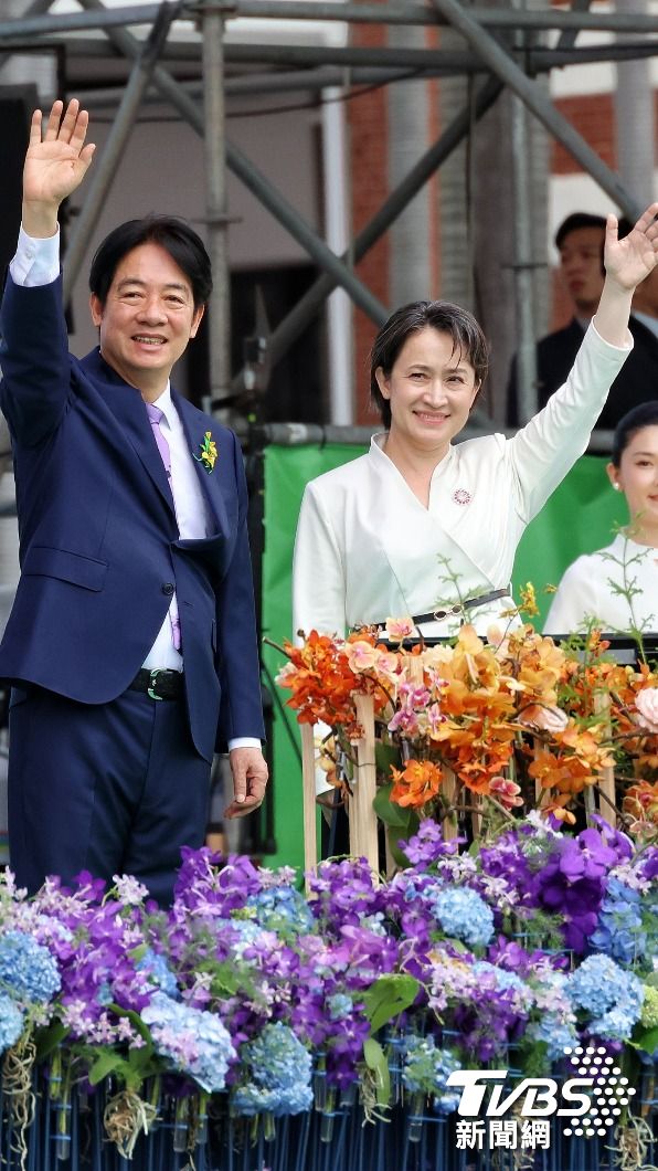 總統蔡清德和副總統蕭美琴。(圖/葉志明攝)
