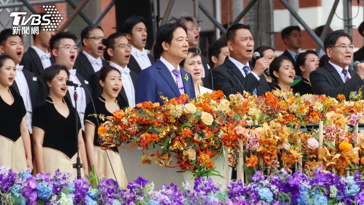 520就職/昔日四大強投陪唱! 賴清德就職大典開口唱國歌