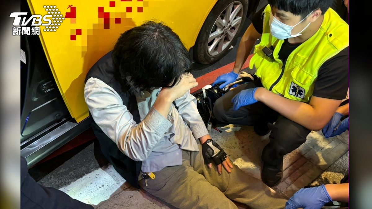 計程車司機自稱身體不適。(圖/TVBS)