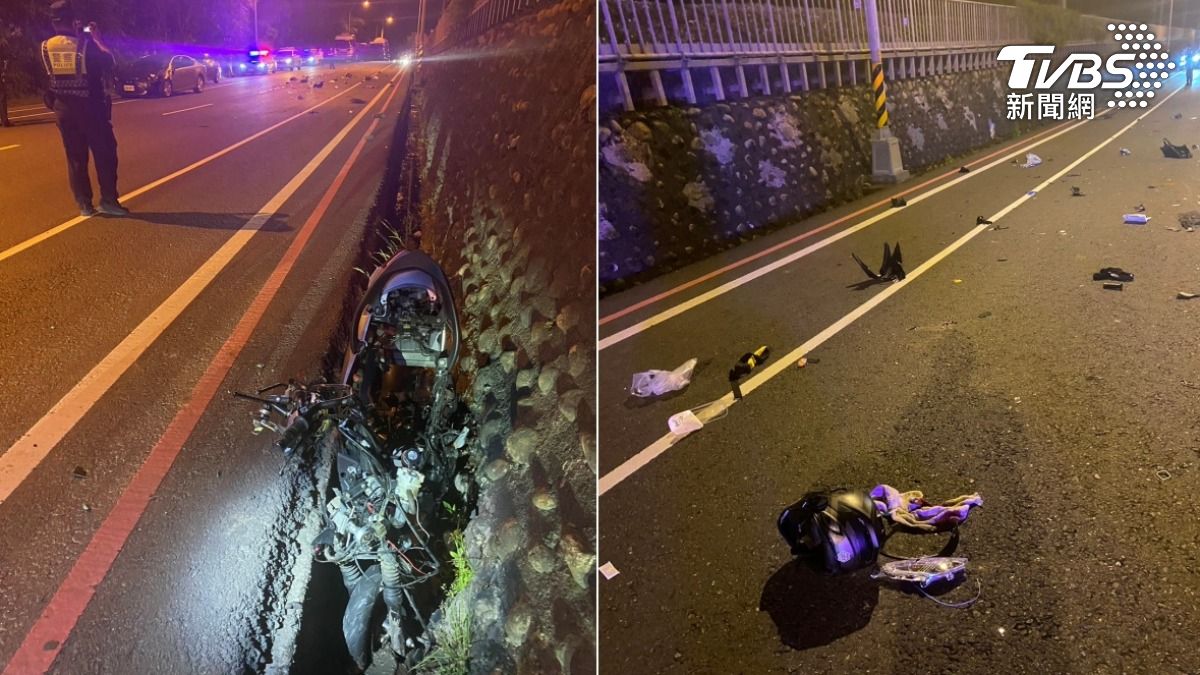 宜蘭死亡事故！機車衝對向車道撞轎車　23歲騎士彈飛傷重亡