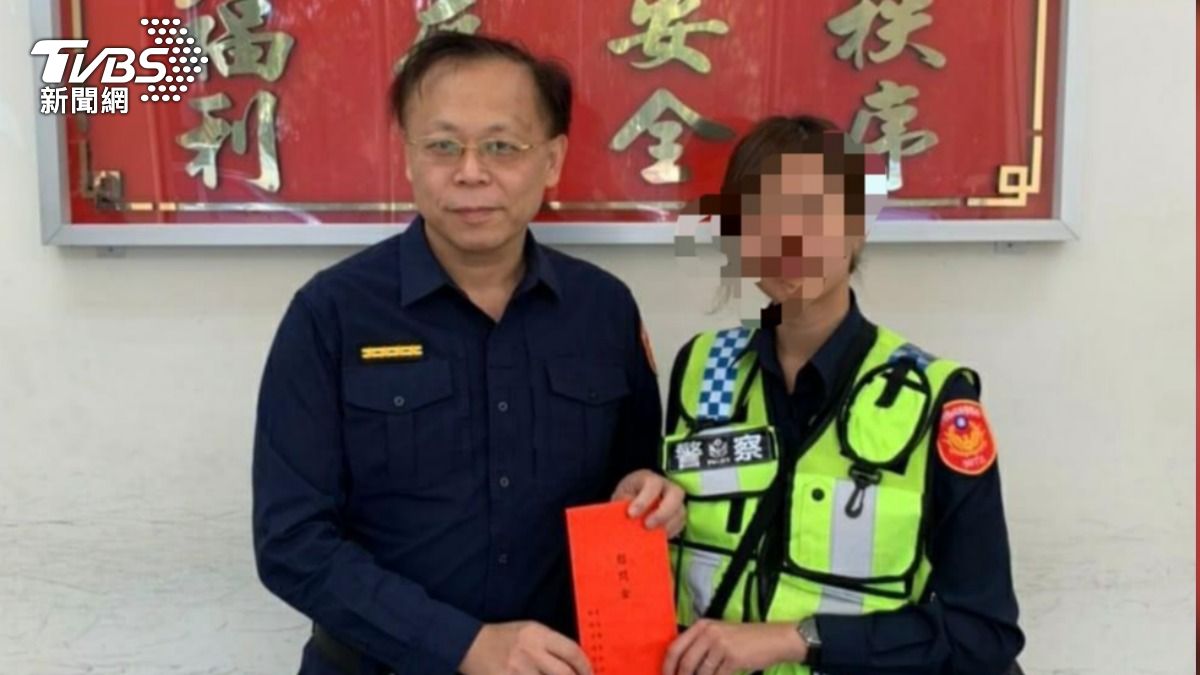 潘姓女警任職於新竹縣竹北警分局常參與反詐宣導活動。（圖／TVBS）
