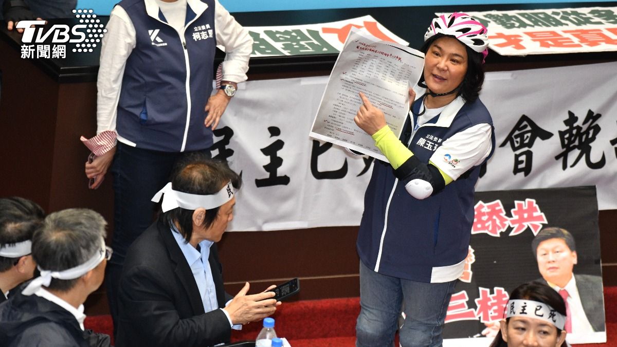 藍綠兩黨爭論不休。（圖／胡瑞麒攝）