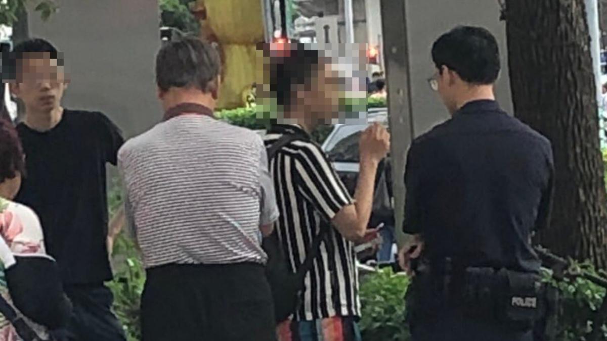 男子20號才因用打火機騷擾民眾遭警方強制送醫。（圖／翻攝Threads）
