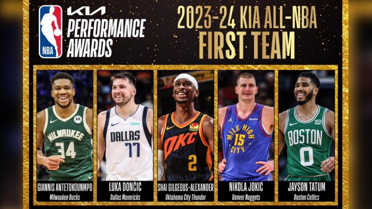 NBA年度第1隊。(圖/翻攝自@TheHoopCentral)
