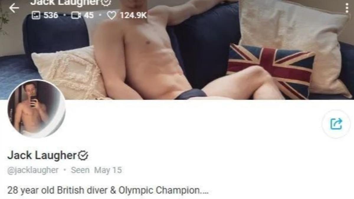 克勞爾(Jack Laugher)在OnlyFans上販售色情內容,為巴黎奧運籌募資金。(圖/翻攝自OnlyFans)