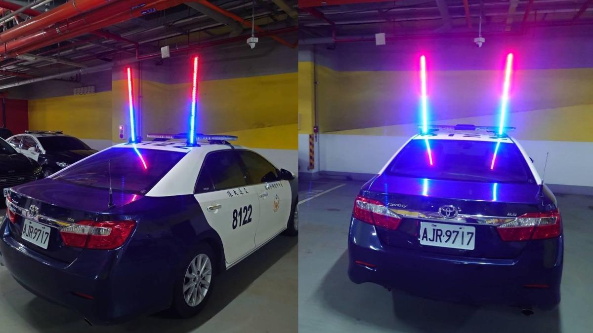 炫砲！「2根螢光棒」插車頂　警斥資139萬添神奇新裝