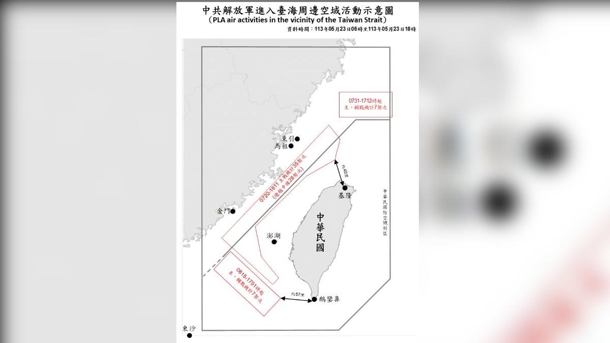 共軍軍演升級！31艦船42軍機圍台　國防部：已備兵力待命