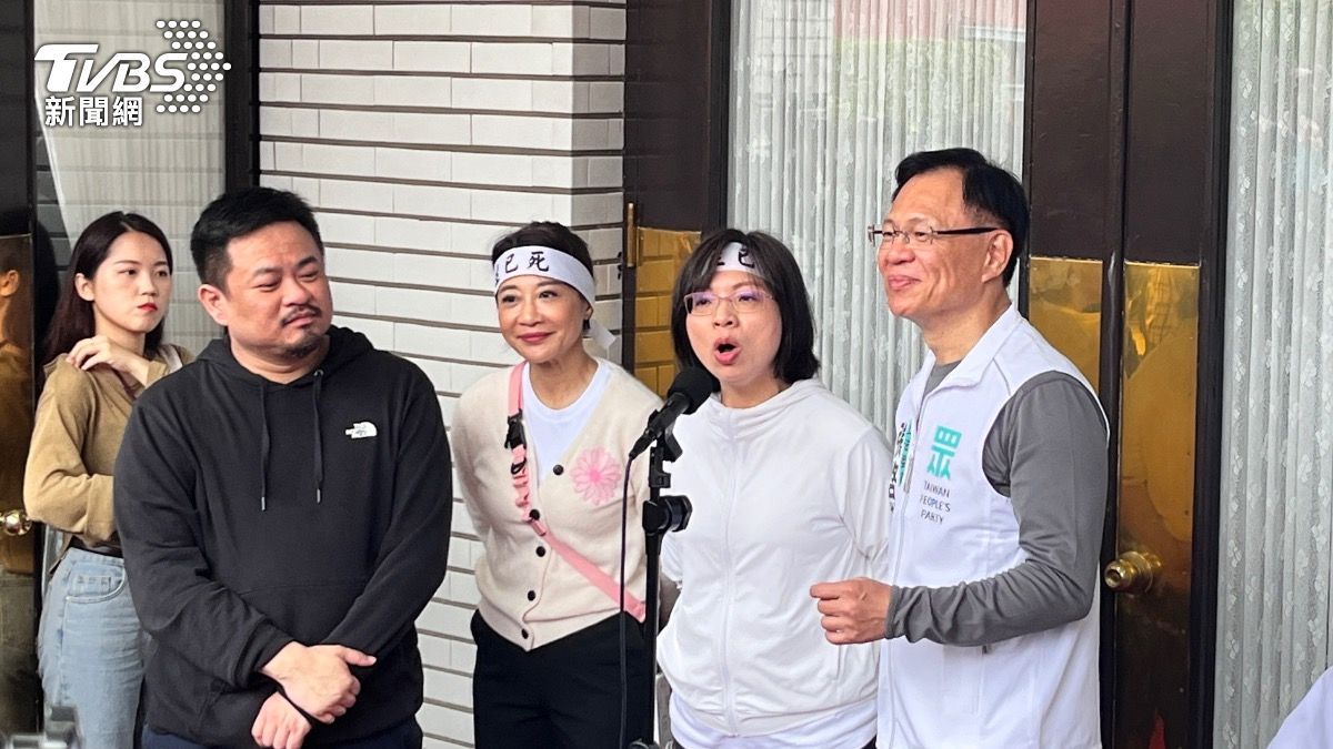 民進黨立委林淑芬、民眾黨立委麥玉珍互相指控對方揮拳。(圖/黃韋銓攝)
