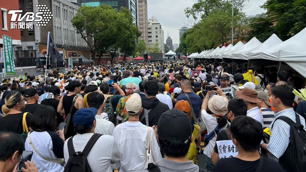 濟南路現場。(圖/沈冠勳攝)