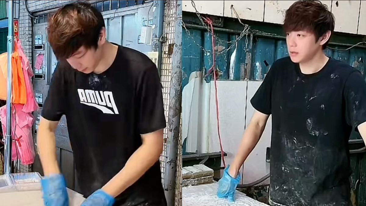 「涼糕哥」再爆爭議!遭指月收40萬開不出發票 無罩切糕噴口水發聲反擊了