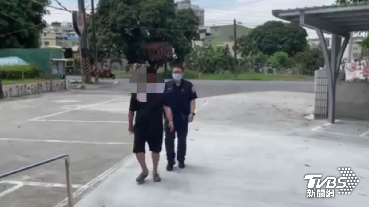 黃男依恐嚇、公共危險等案偵辦。（圖／TVBS）