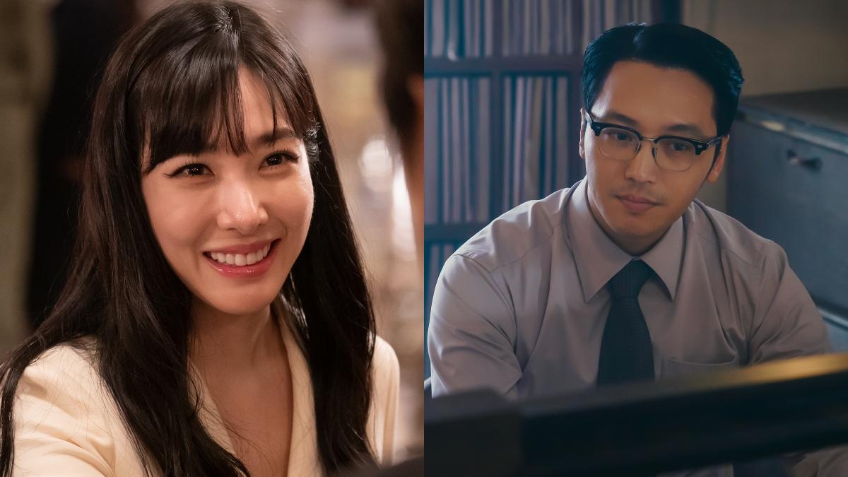 Tiffany(左)一出場就跟同劇演員卞約漢有精彩對手戲。(圖/Disney+提供)