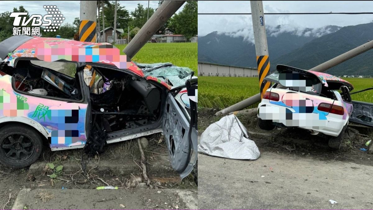 昨廖老大車隊衝農田!關山拉力賽今又出事 男自撞電線桿慘死