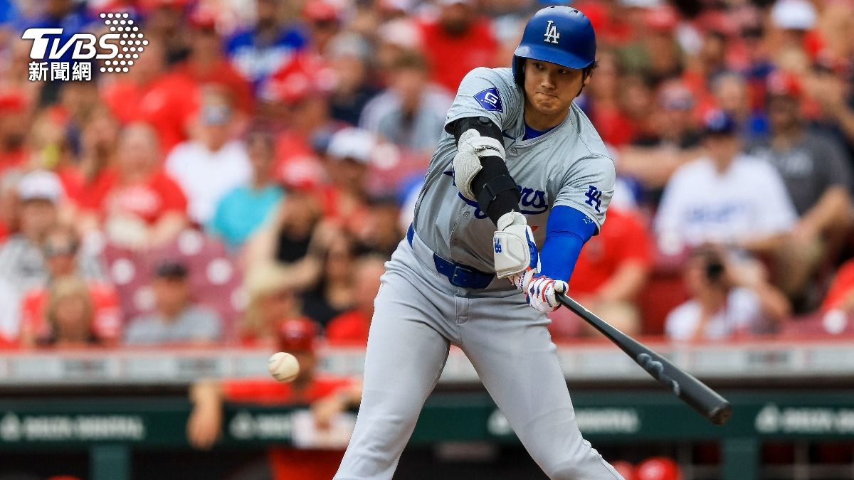 大谷翔平4打數1安打,未能帶領道奇終止連敗。(圖/達志影像路透社)