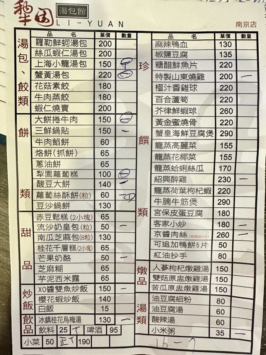 黃仁勳菜單曝光。(圖/店家提供)