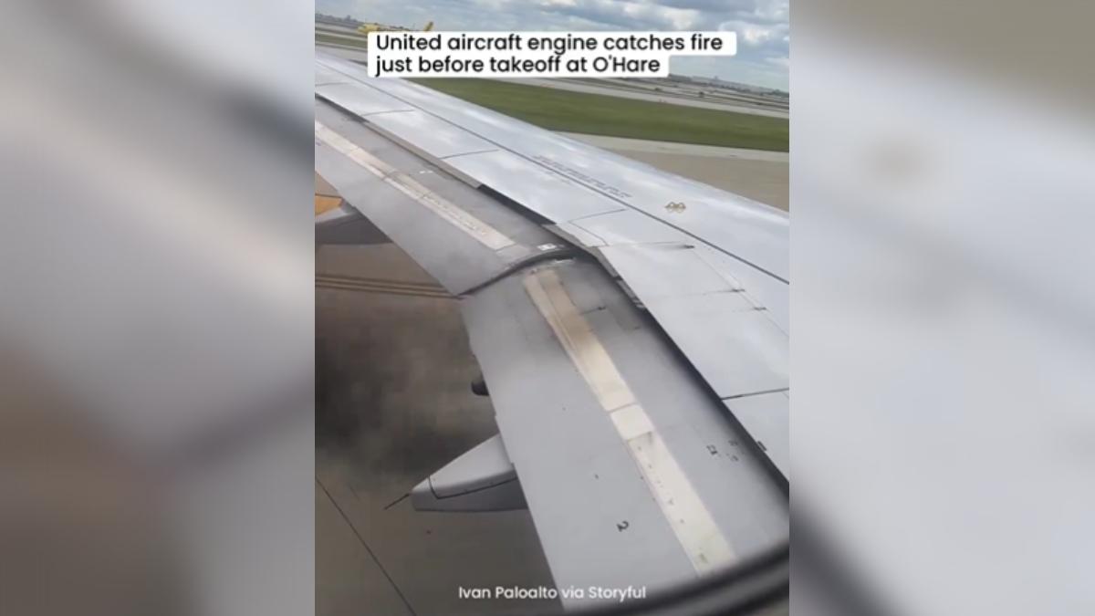 換空巴出事!聯合航空客機起飛前「引擎著火」 百名乘客急疏散