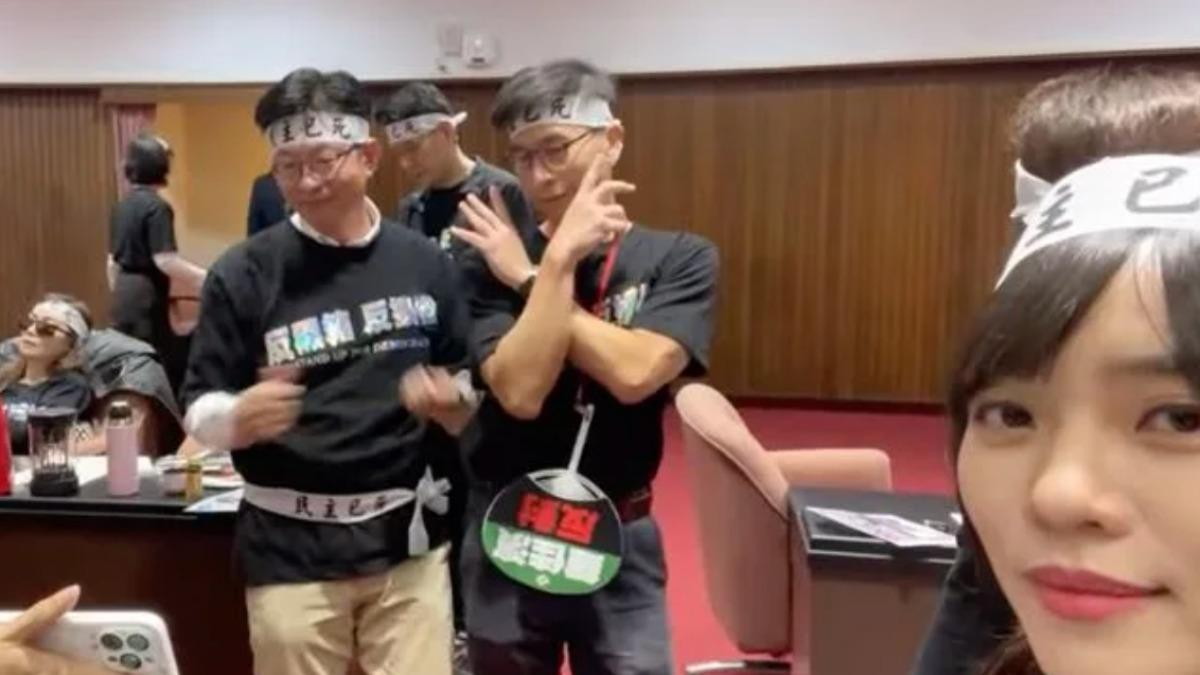 表決不忘跳舞 綠委腰傷仍嗨跳〈晚安大小姐〉獻給韓國瑜