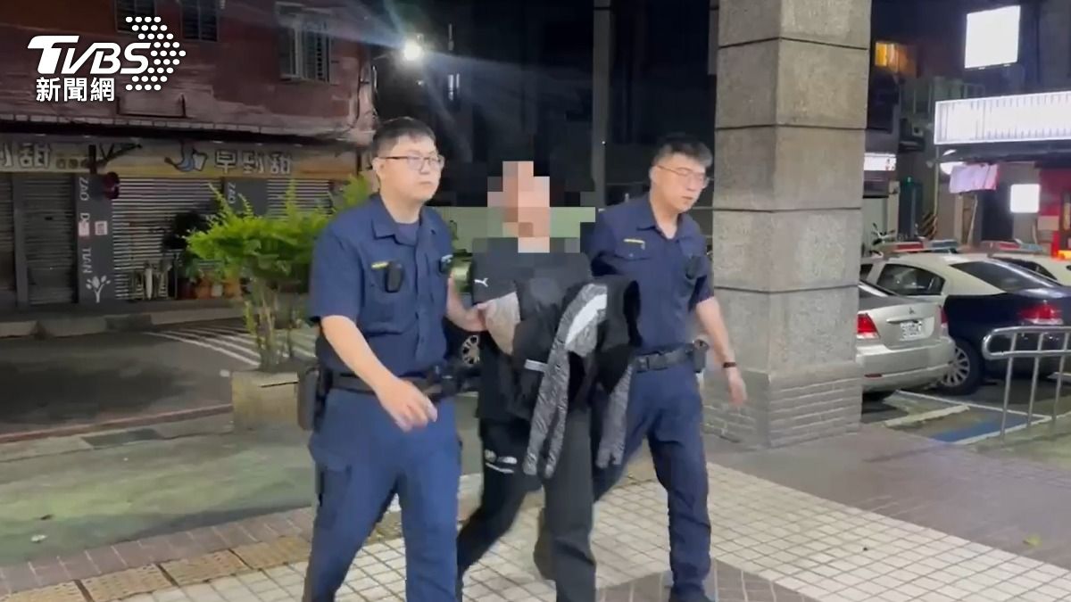 羅姓通緝犯被警方逮捕。（圖／TVBS）