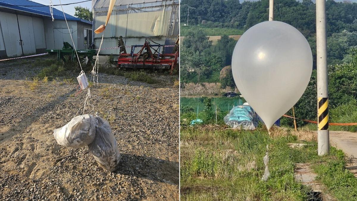 近百顆北韓氣球「裝糞便」入侵南韓！　官方急發空襲警報民眾嚇壞