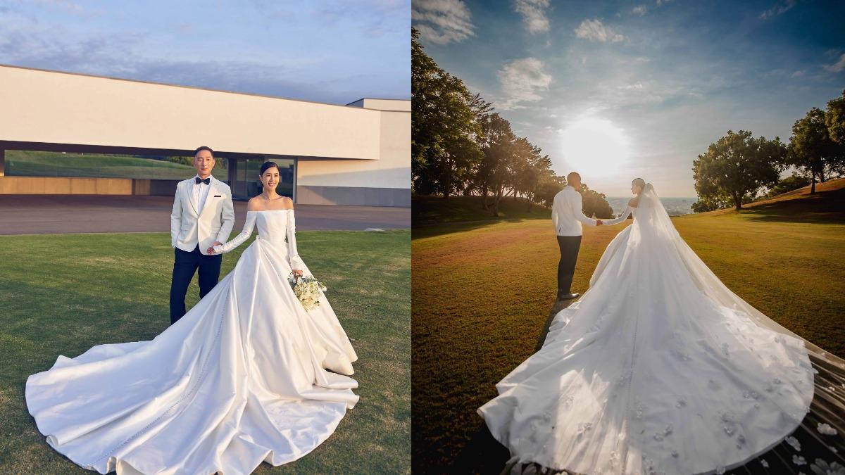 「最美老闆」譚以欣閃婚! 披絕美婚紗甜嫁大13歲豪門二代