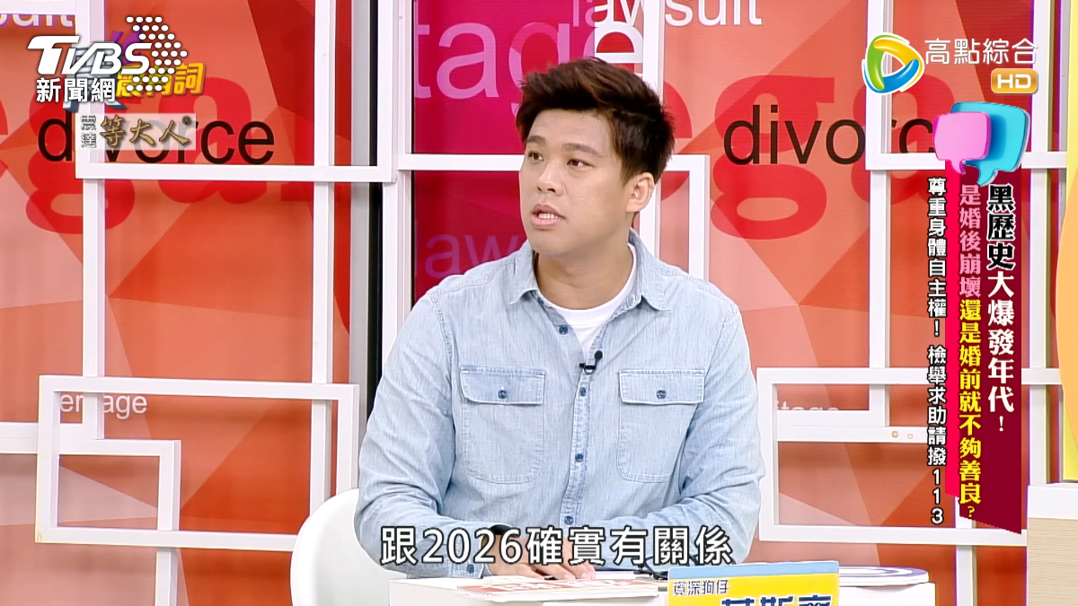 葛斯齊表示,該男星和2026選舉有關係。(圖/翻攝自高點電視YouTube)