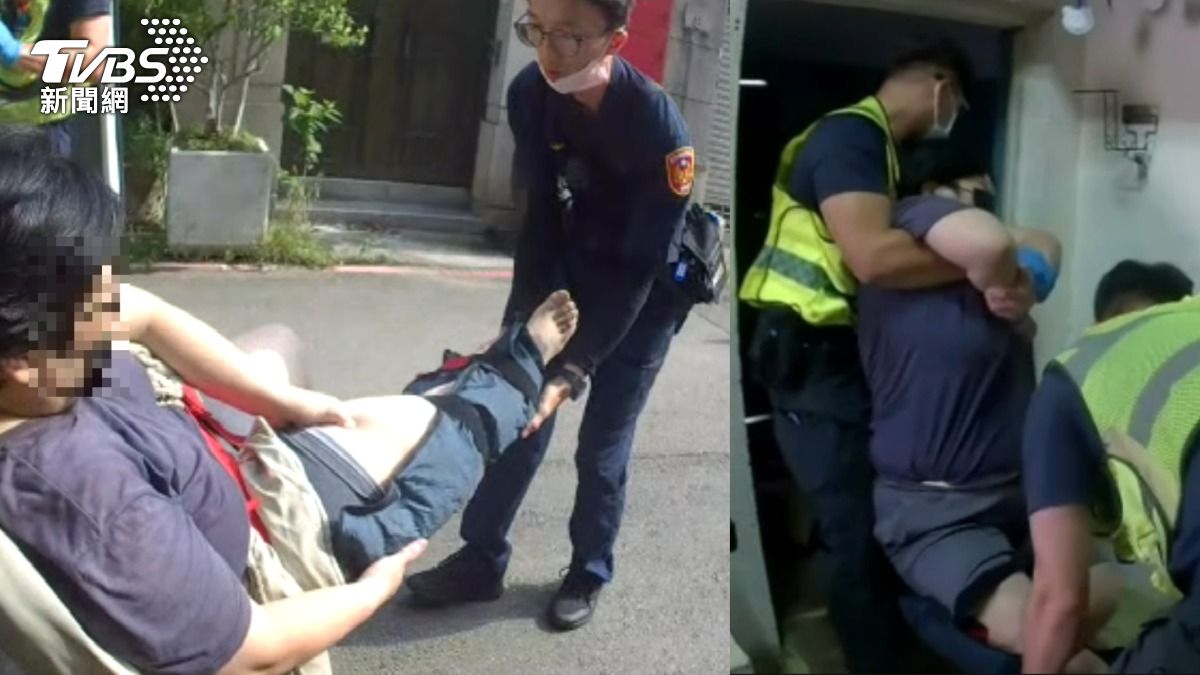 民宅傳救命聲!婦失足摔斷腿困屋內 警消合力5樓扛下來
