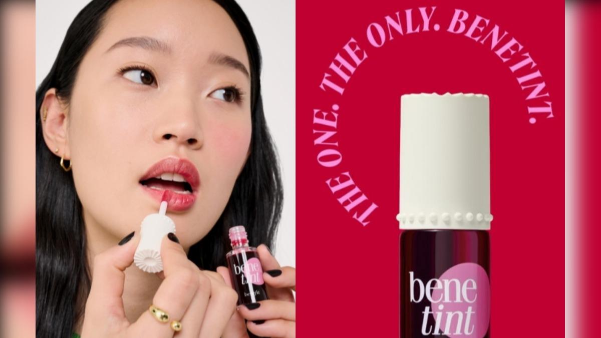 Benefit紅粉菲菲染唇液。（圖／翻攝自Benefit）