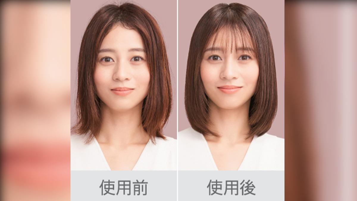 Supersonic R™吹風機,使用前後。(圖/dyson提供)