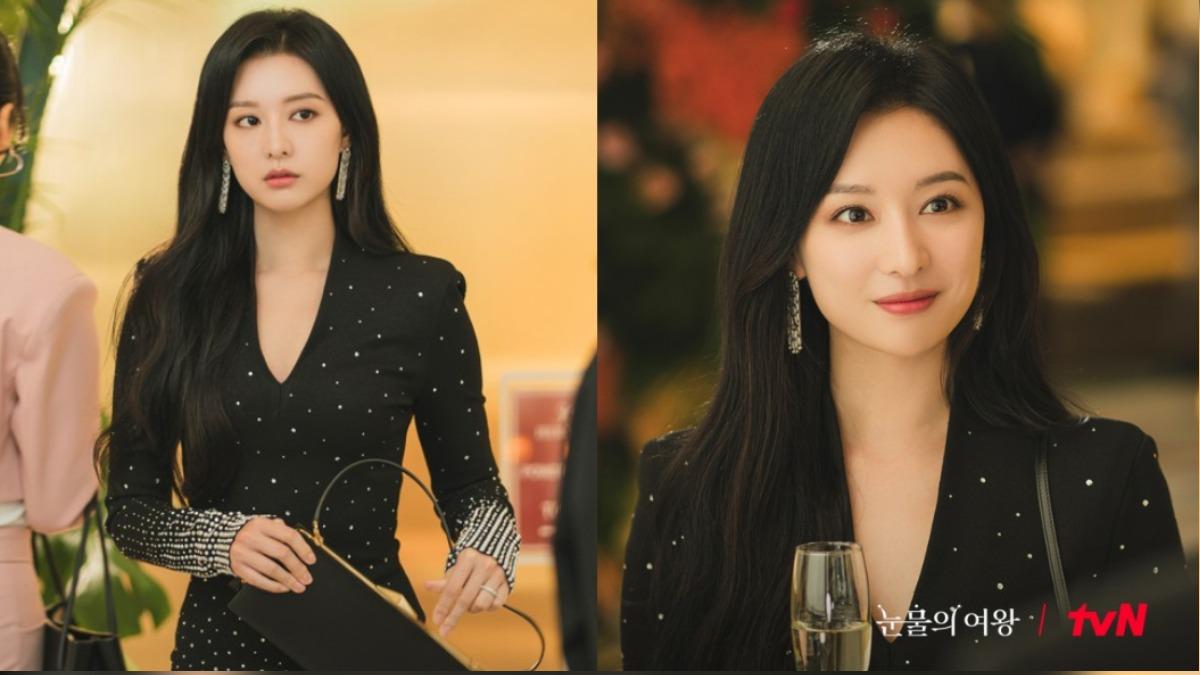 金智媛在《淚之女王》中的服裝。(圖/翻攝自tvN)