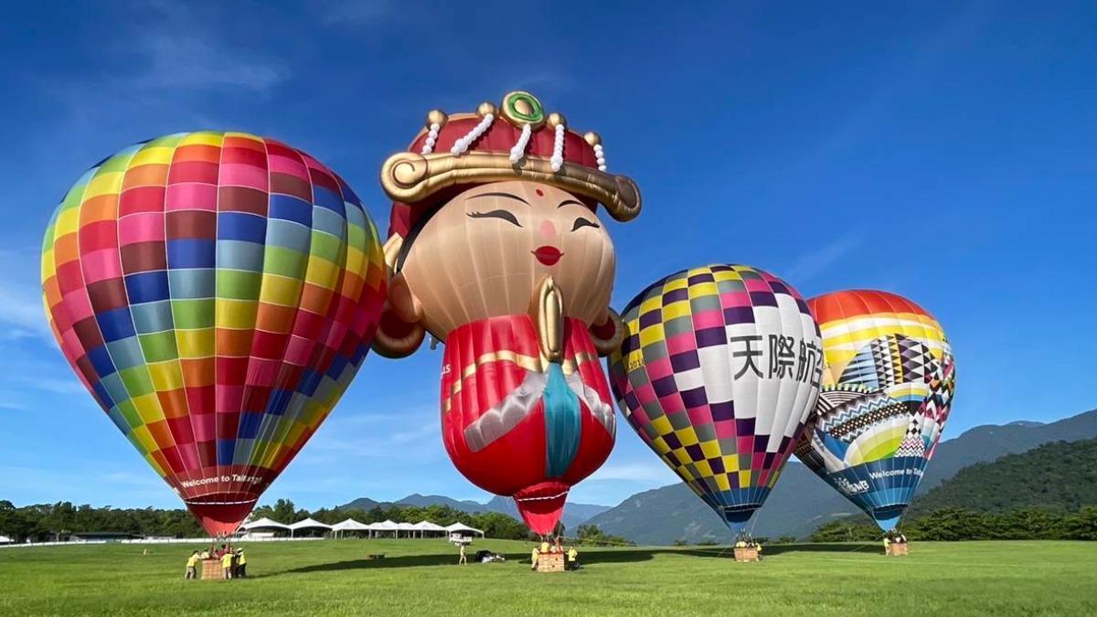 全台唯一「媽祖」造型熱氣球首度在宜蘭亮相，Q版造型一定要拍好拍滿！（圖／天際航空提供）