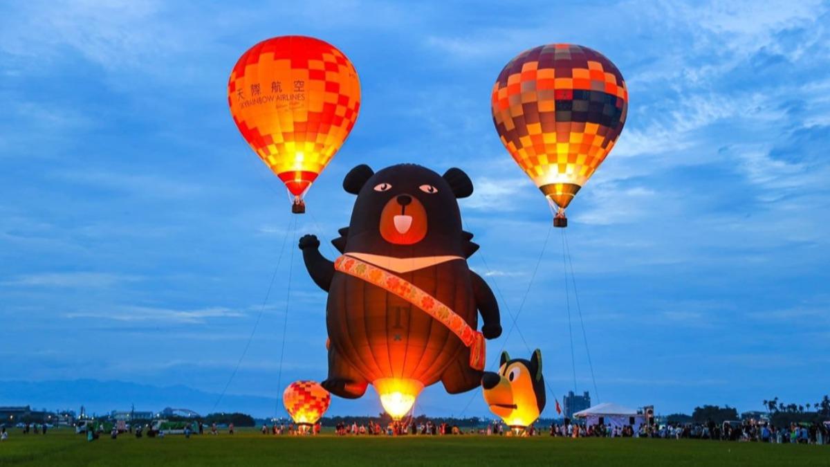 6/3、6/10晚上也會有精彩的熱氣球光雕秀，宜蘭人千萬別錯過囉。（圖／幸福冬山提供）