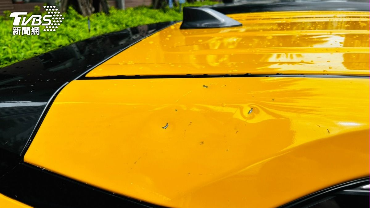 計程車板金受損。(圖/TVBS)
