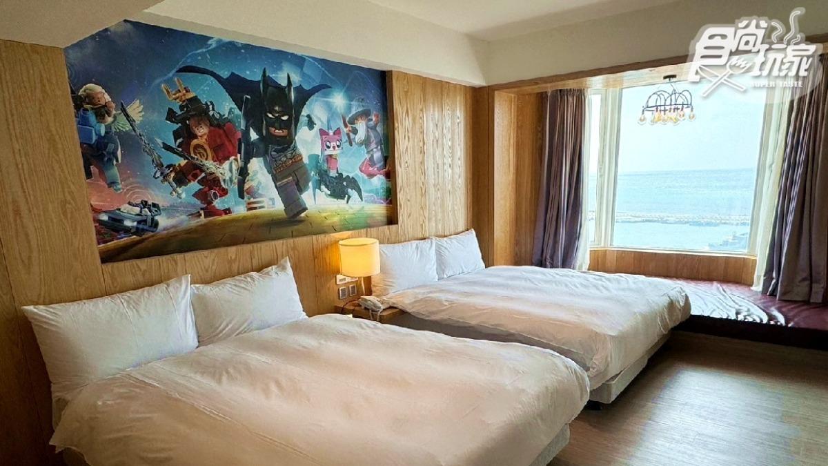 海景四人房看外看就是海口港。(圖/食尚玩家提供)