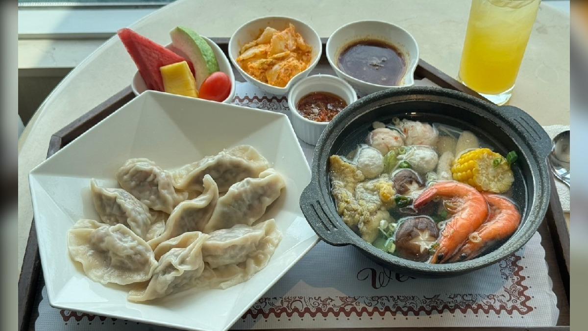 晚餐可另外自費加點當地特產鹿角菜製作的水餃和海鮮湯。(圖/食尚玩家提供)