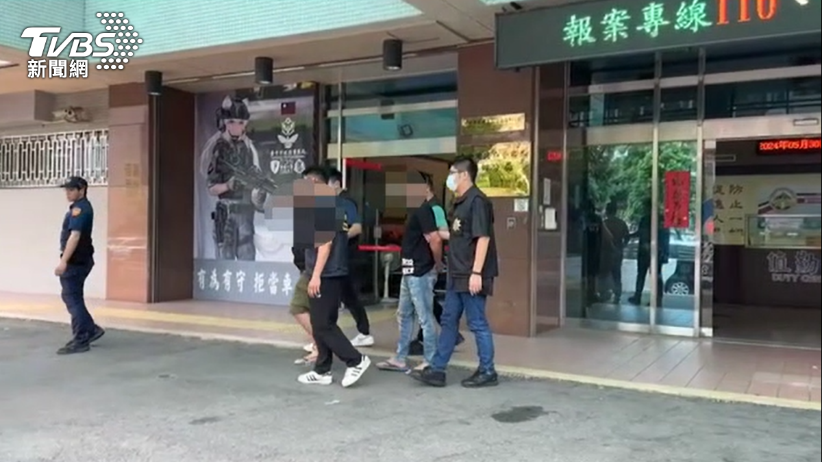 高男和彭男雙雙被逮。（圖／TVBS）