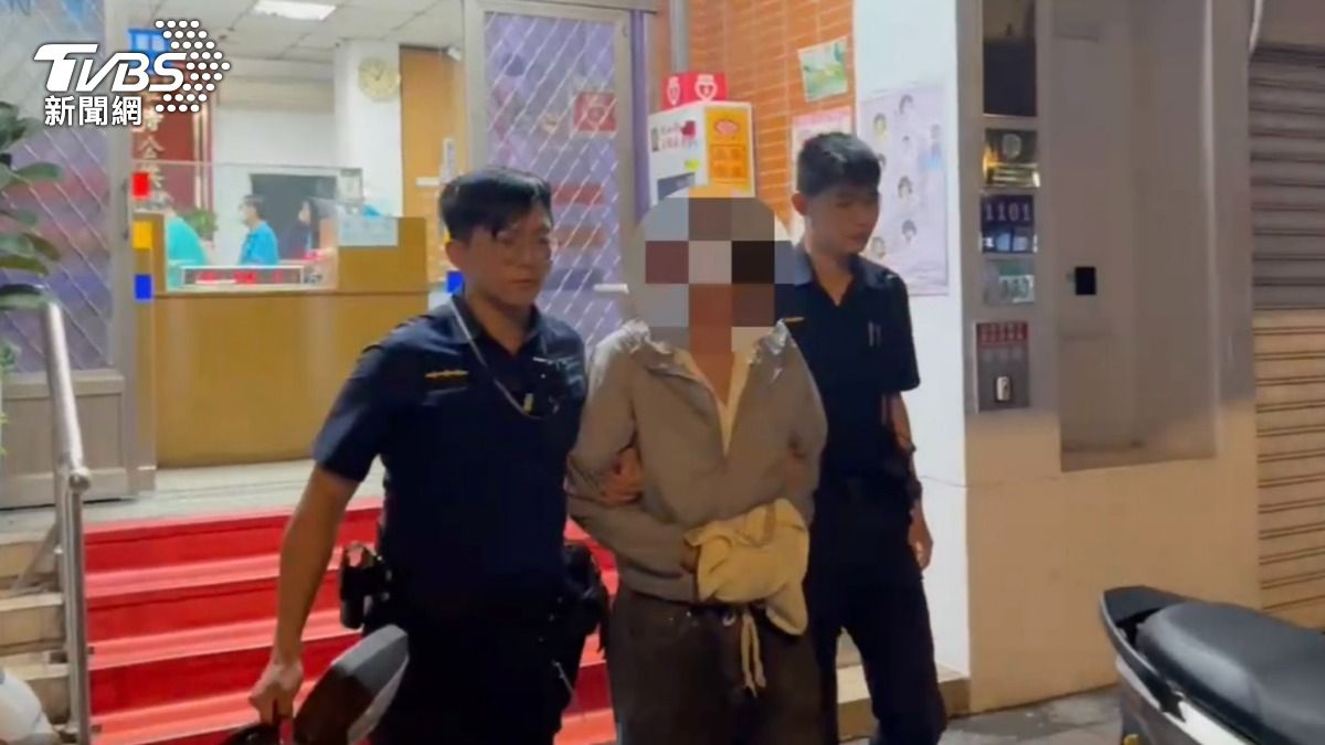 嫌犯被依竊盜罪嫌被警方移送法辦。(TVBS)