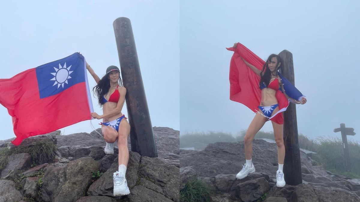 胡文英日前透露因曬國旗照,遭中國大陸封殺。(圖/翻攝自胡文英IG)