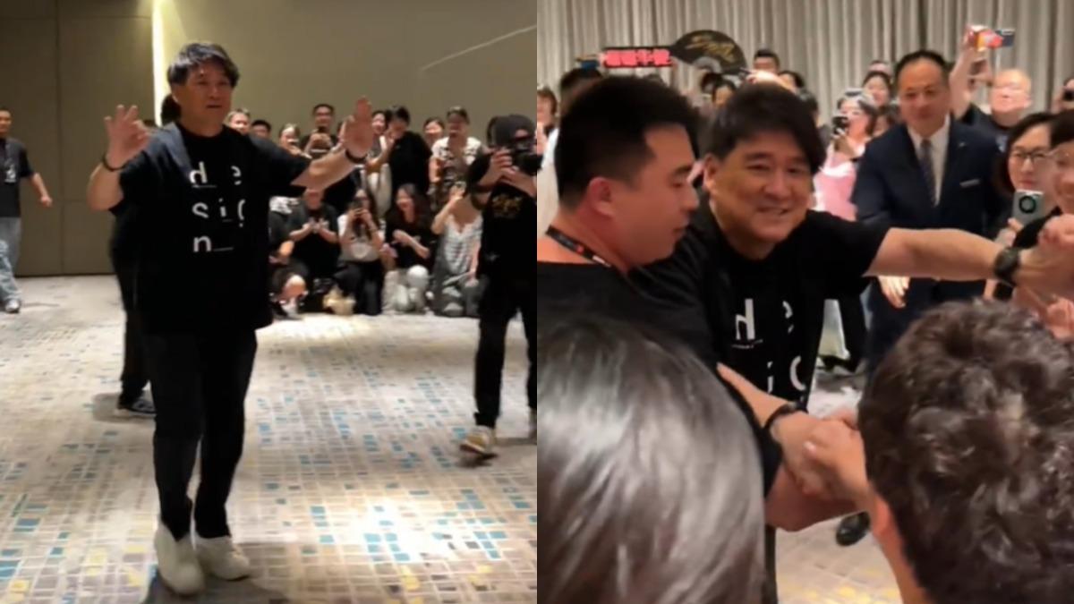 周華健武漢演唱會結束後，在後台與粉絲見面。（圖／翻攝自小紅書）