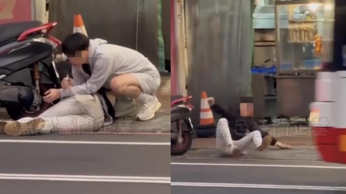 吸什麼?桃園2男剛滿18歲醉倒路邊 神智不清抽電子菸警要查