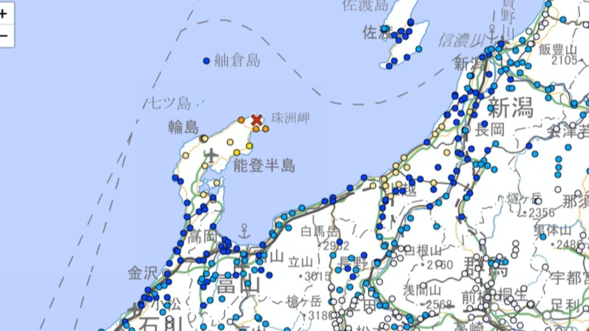 日本能登半島又震!規模5.9極淺層地震 最大震度達5強