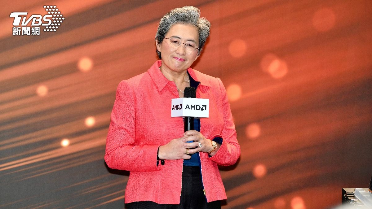 AMD蘇姿丰參與會後記者會,面對媒體提問有問必答。(圖/胡瑞麒攝)