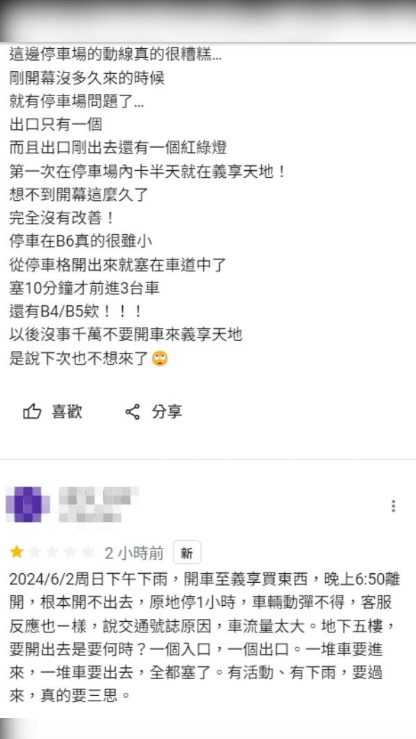 顧客刷1星灌爆評論。(圖/翻攝Google評論)