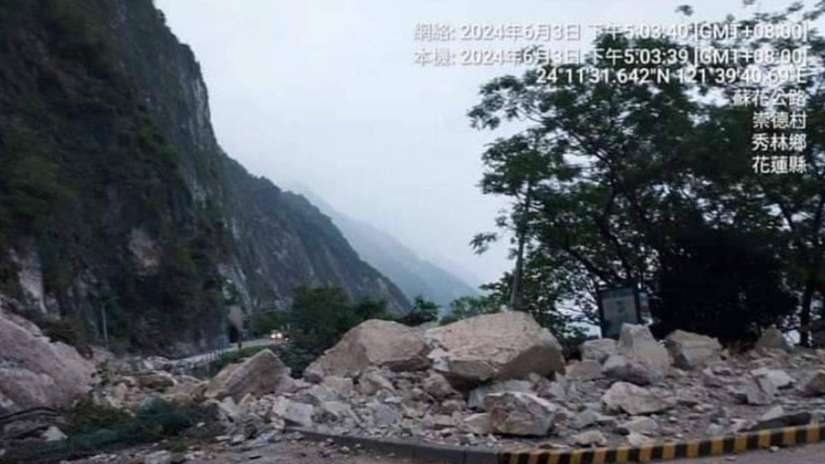 崇德隧道北端預計整晚管制不通行。（圖／TVBS）
