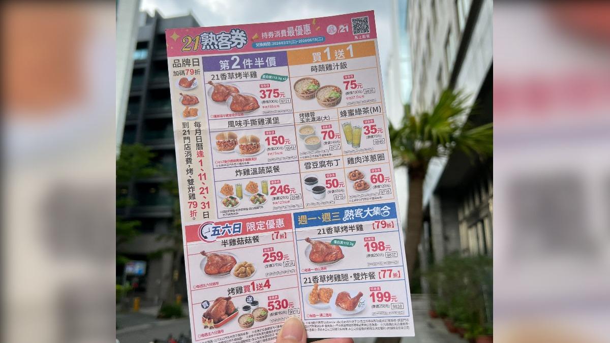21熟客券。(圖/21世紀提供)