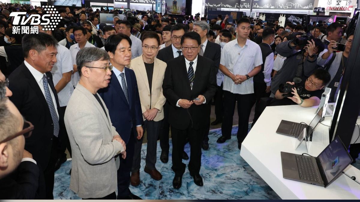 總統賴清德今(4)日參與COMPUTEX開幕。(圖/葉志明攝)