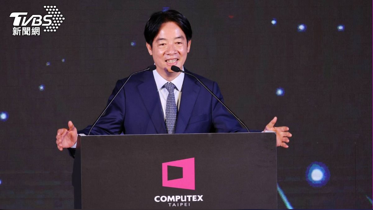黃仁勳、蘇媽加持！賴清德赴COMPUTEX開幕：台灣上空光芒萬丈