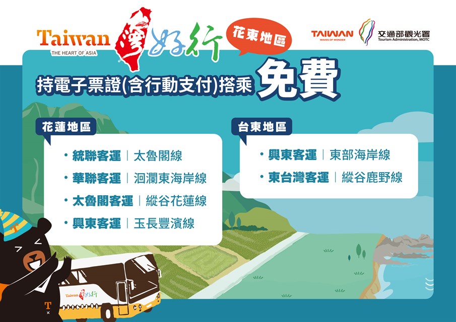 旅遊補助-2024旅遊補助-台灣好行花東-台灣好行交通補助