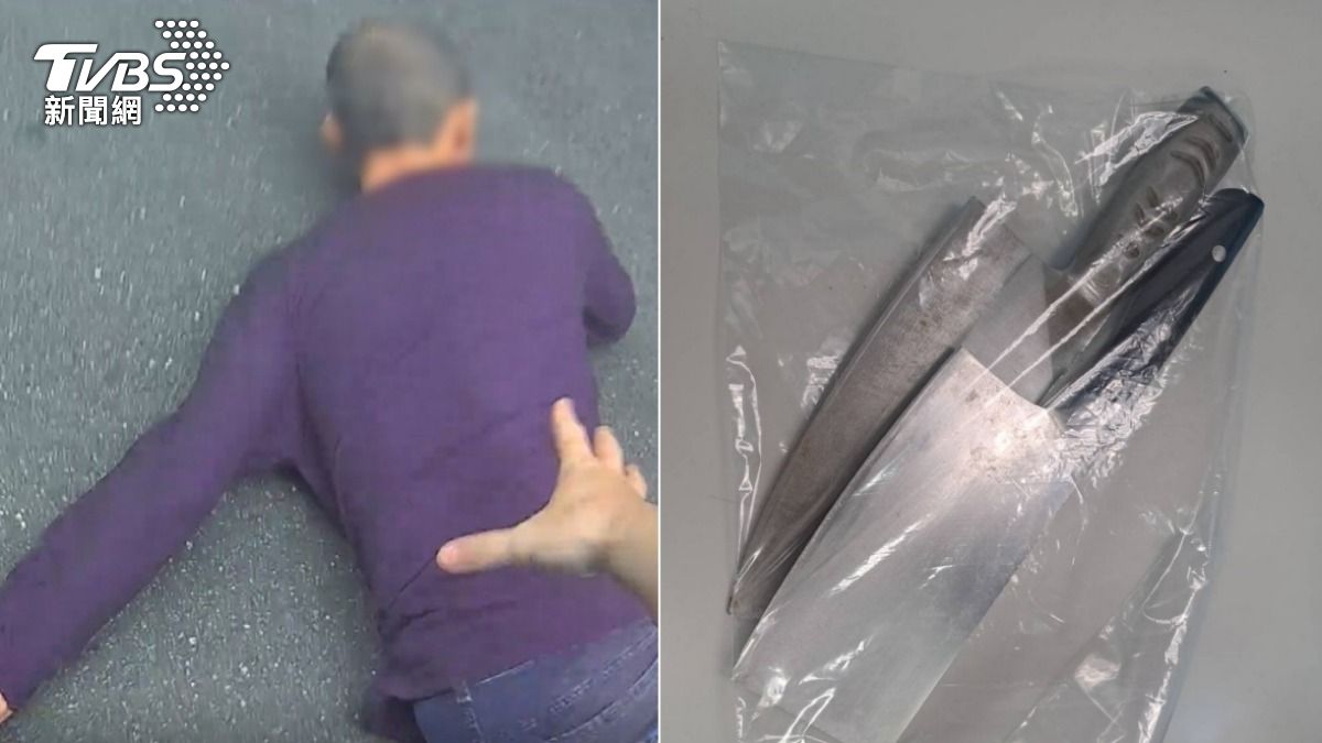 快訊/跟姊吵架心情差!新北男亮雙刀街頭閒晃 6警拔槍壓制
