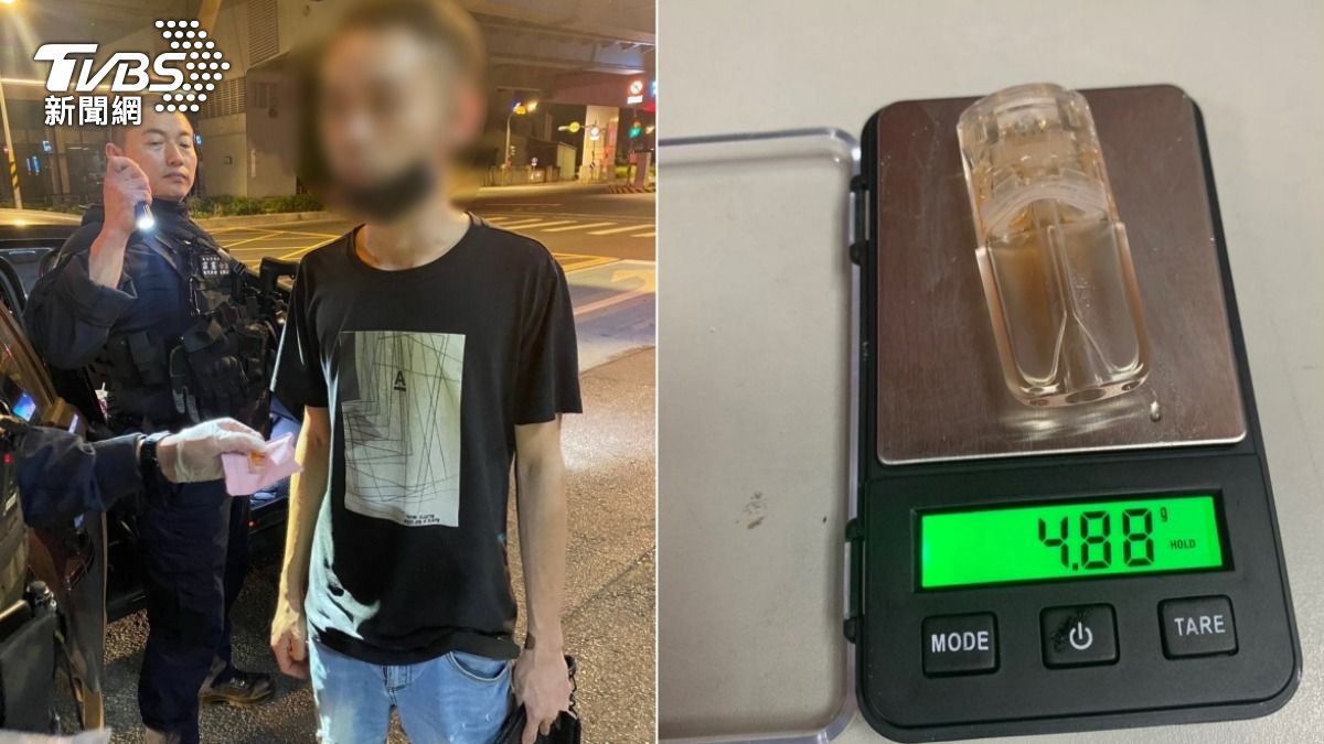 自投羅網!車爆胎警局前等救援 2毒蟲秒遭霹靂警扭送警局